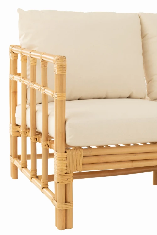 sofa rattanowa elise 3 osobowa j-line