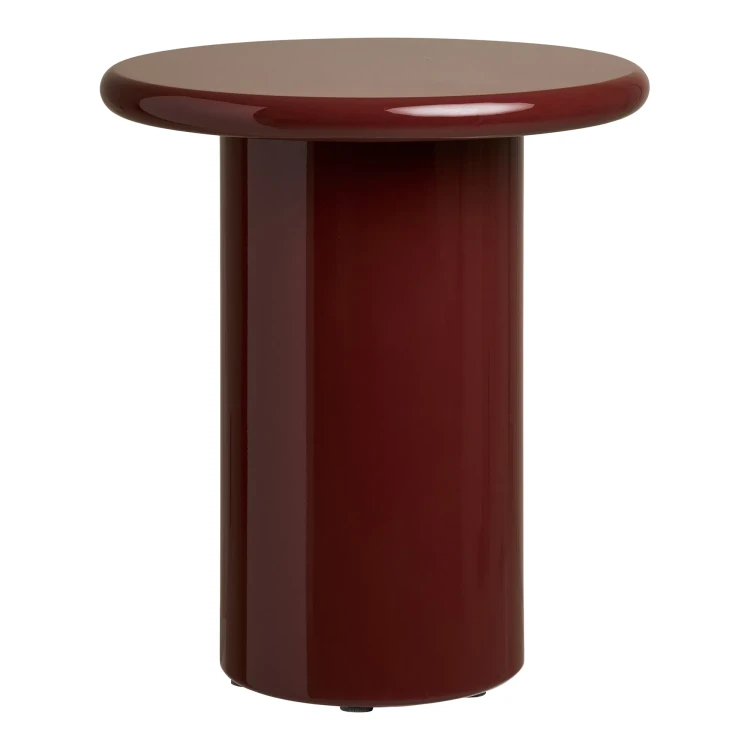 stolik boczny otago w kolorze bordo house nordic