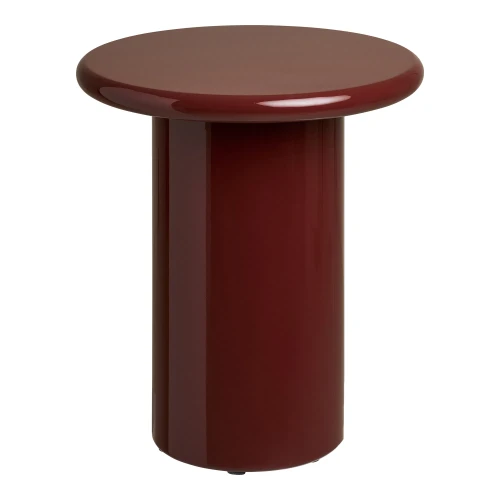 stolik boczny otago w kolorze bordo house nordic