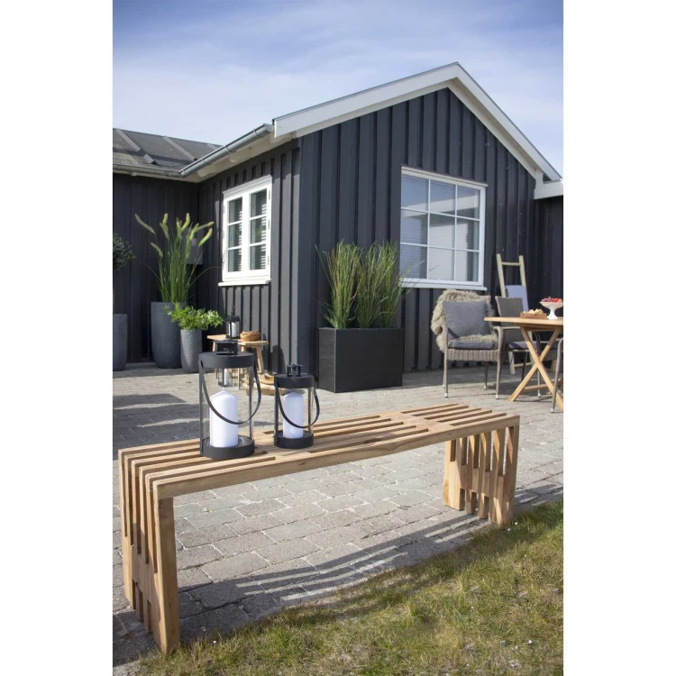 ławka z drewna tekowego naturalna house nordic