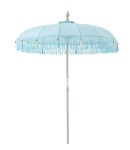 parasol ogrodowy jasnoniebieski z frędzlami j-line