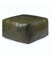 PUF TENNA SKÓRA ZIELONY 60 X 60 - FURNHOUSE
