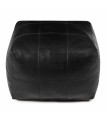 PUF TENNA SKÓRA CZARNY 75 X 75 - FURNHOUSE
