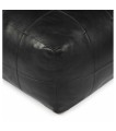 PUF TENNA SKÓRA CZARNY 75 X 75 - FURNHOUSE