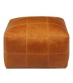 PUF TENNA SKÓRA KONIAKOWY BRĄZ 75 X 75 - FURNHOUSE