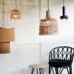 lampa bambusowa z ażurowym kloszem