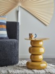 stolik boczny olonne żółty bloomingville