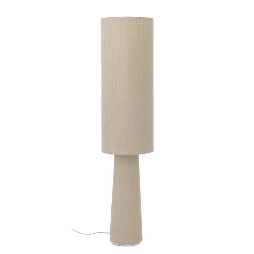lampa podłogowa emmie z lnu kremowa bloomingville