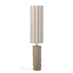 lampa podłogowa z kloszem w paski bloomingville