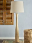lampa leonor z drewnianą podstawą bloomingville