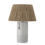 lampa stołowa z kloszem z juty bloomingville