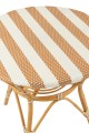 STÓŁ OGRODOWY GEO W PASKI BEŻOWO-BIAŁY TECHNORATTAN - J-LINE