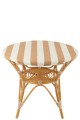 STÓŁ OGRODOWY GEO W PASKI BEŻOWO-BIAŁY TECHNORATTAN - J-LINE