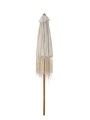 PARASOL OGRODOWY MAKRAMA BEŻOWY Z FRĘDZLAMI 200 CM - J-LINE