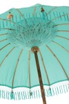 parasol ogrodowy boho z frędzlami niebieski j-line