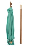 parasol ogrodowy boho z frędzlami niebieski j-line