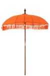 parasol ogrodowy z frędzlami pomarańczowy 200 cm j-line