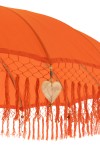 parasol ogrodowy z frędzlami pomarańczowy 200 cm j-line