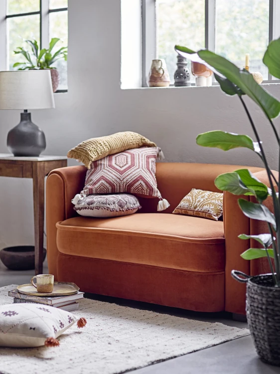 sofa malala pomarańczowa bloomingville