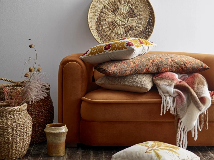 sofa malala pomarańczowa bloomingville