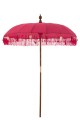  PARASOL OGRODOWY DAYU RÓŻOWY Z FRĘDZLAMI 200 CM - J-LINE