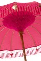  PARASOL OGRODOWY DAYU RÓŻOWY Z FRĘDZLAMI 200 CM - J-LINE