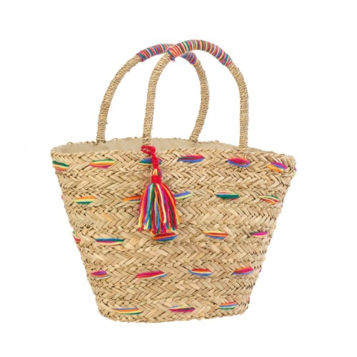kosz plażowy boho w kolorowe wzory j-line
