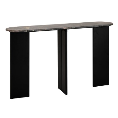 KONSOLA MATHILDE MARBLE CZARNO-BRZOSKWINIOWA - J-LINE