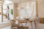 designerska lampa z papieru w kolorze kremowym