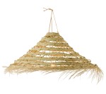 klosz lampy bohemian z trawy duży j-line
