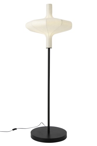 lampa podłogowa organic kremowa papierowy klosz