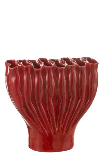 wazon porcelanowy czerwony