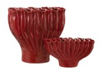 wazon porcelanowy czerwony