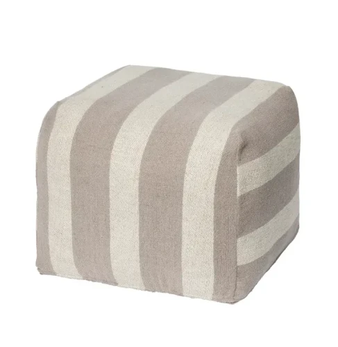 PUF SIGRID W PASKI JASNOSZARO-BEŻOWY - BROSTE COPENHAGEN