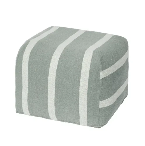 PUF SIGRID W PASKI SZAROZIELONO-BEŻOWY - BROSTE COPENHAGEN