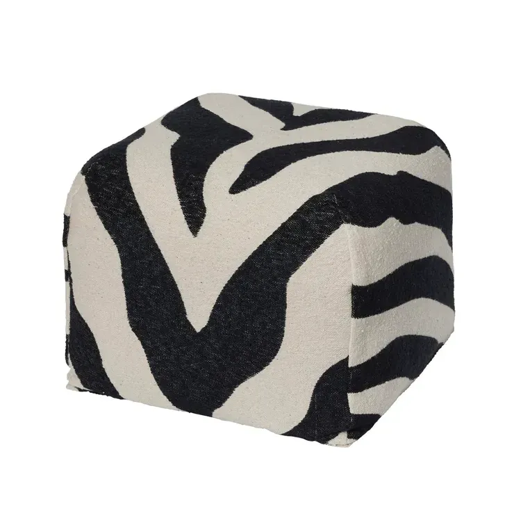 puf zebra biało-czarny broste copenhagen