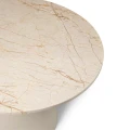 STOLIK KAWOWY MIRO MARMUROWY BLAT BEŻOWY Ø 75 - BROSTE COPENHAGEN