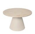 STOLIK KAWOWY MIRO MARMUROWY BLAT BEŻOWY Ø 75 - BROSTE COPENHAGEN