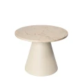 STOLIK KAWOWY MIRO MARMUROWY BLAT BEŻOWY Ø 49 - BROSTE COPENHAGEN