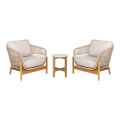 ZESTAW OGRODOWY TERRACINA - 2 FOTELE + STOLIK - DREWNO AKACJOWE / LINA  - HOUSE NORDIC