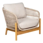fotel ogrodowy terracina z drewna akacjowego i liny house nordic