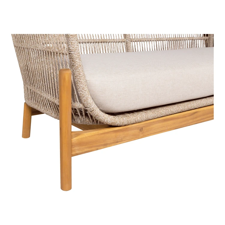 sofa ogrodowa terracina z drewna akacjowego i liny house nordic