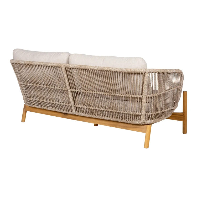 sofa ogrodowa terracina z drewna akacjowego i liny house nordic