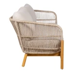sofa ogrodowa terracina z drewna akacjowego i liny house nordic