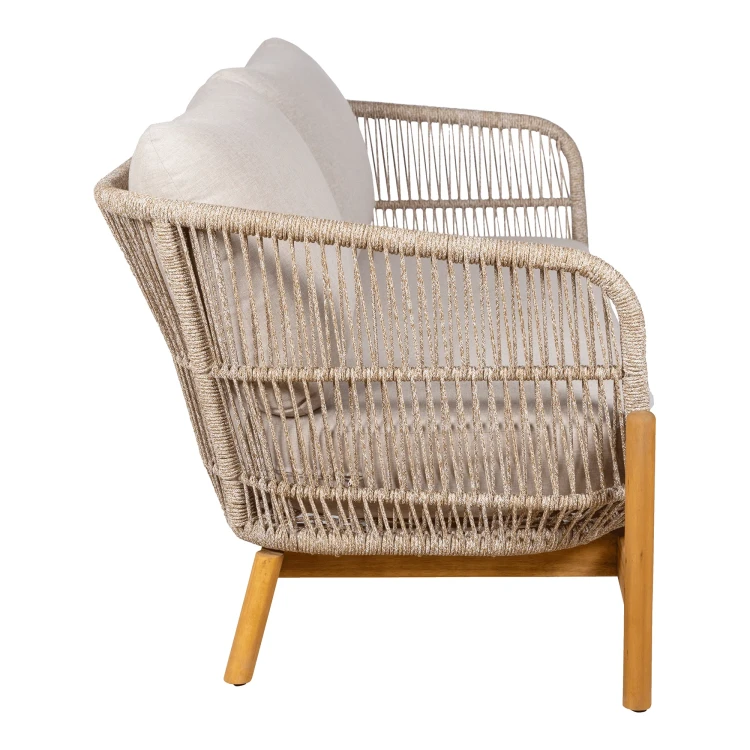 sofa ogrodowa terracina z drewna akacjowego i liny house nordic