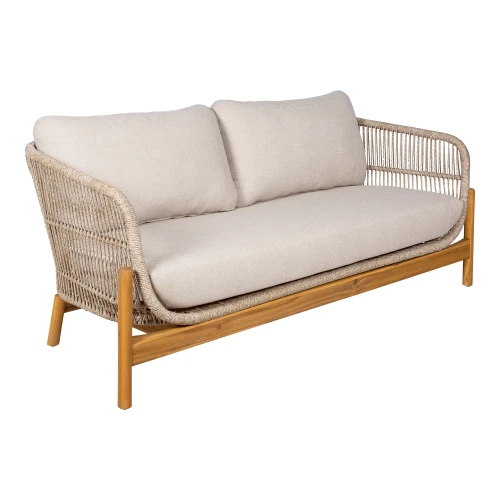 sofa ogrodowa terracina z drewna akacjowego i liny house nordic