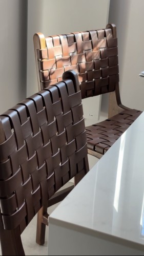 krzesło barowe hoker perugia leather brown house nordic