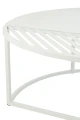 STOLIK KAWOWY OGRODOWY METALOWY BIAŁY - J-LINE