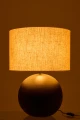 LAMPA STOŁOWA KULA CERAMICZNA CZARNA - J-LINE