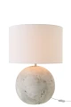 LAMPA STOŁOWA KULA CERAMICZNA SZARA - J-LINE